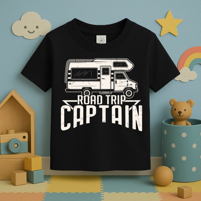 Road Trip Captain RV Summer Toddler T-Shirt