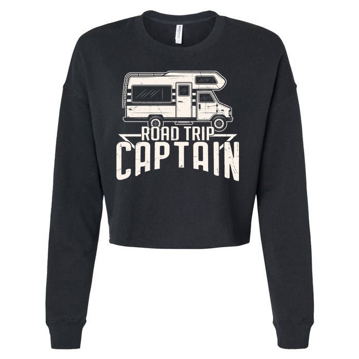 Road Trip Captain RV Summer Cropped Pullover Crew