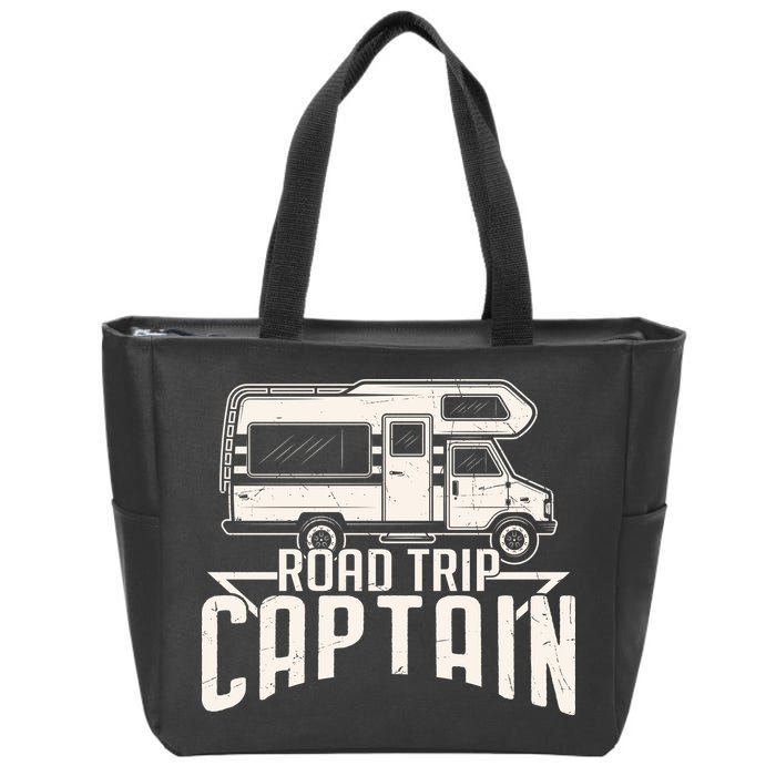 Road Trip Captain RV Summer Zip Tote Bag