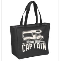 Road Trip Captain RV Summer Zip Tote Bag