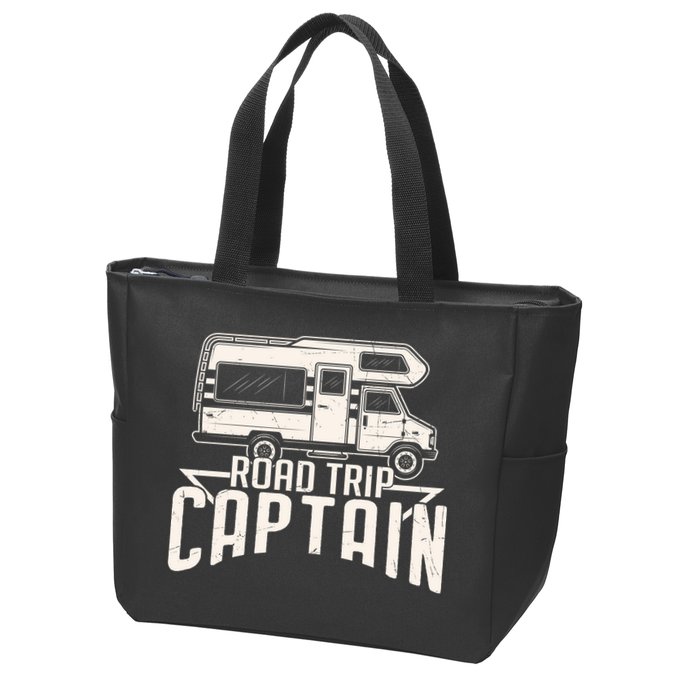 Road Trip Captain RV Summer Zip Tote Bag