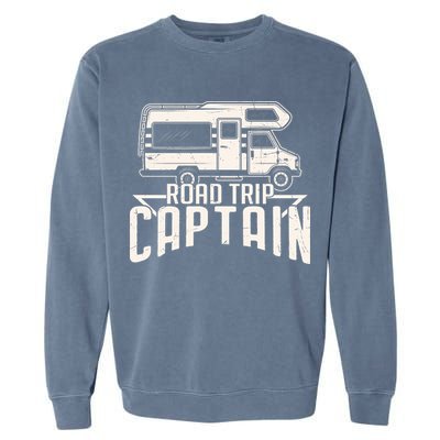 Road Trip Captain RV Summer Garment-Dyed Sweatshirt