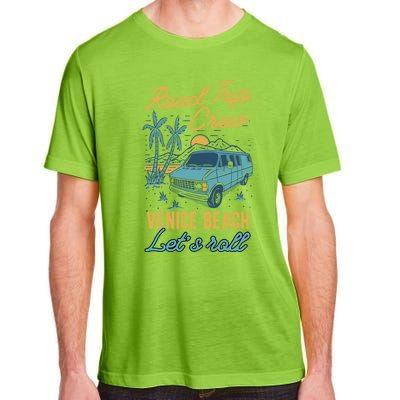 Road Trip Crew Venice Beach Lets Roll Matching Group Vannin Gift Adult ChromaSoft Performance T-Shirt