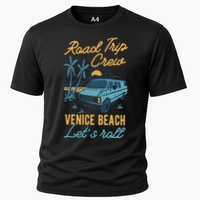 Road Trip Crew Venice Beach Lets Roll Matching Group Vannin Gift Cooling Performance Crew T-Shirt