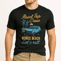 Road Trip Crew Venice Beach Lets Roll Matching Group Vannin Gift Cooling Performance Crew T-Shirt