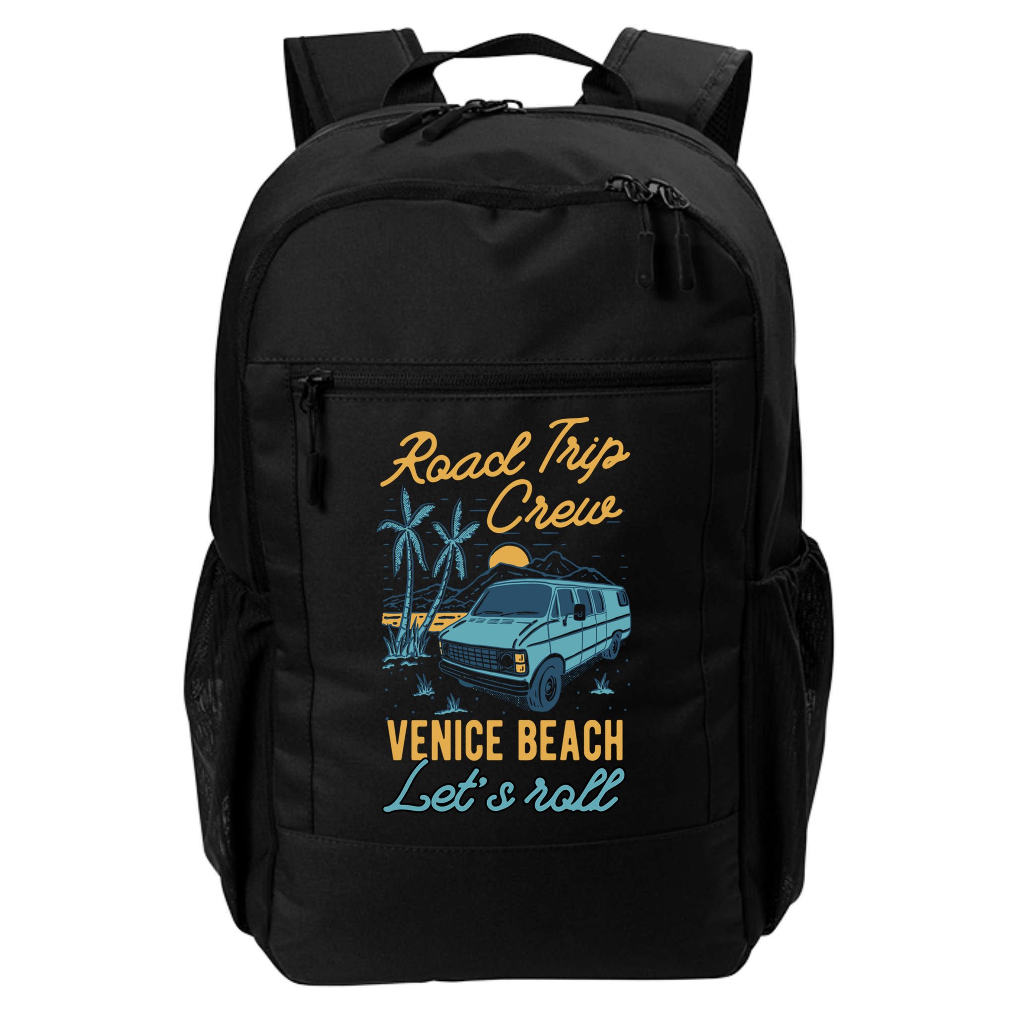 Road Trip Crew Venice Beach Lets Roll Matching Group Vannin Gift Backpack