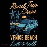 Road Trip Crew Venice Beach Lets Roll Matching Group Vannin Gift Sustainable Bucket Hat