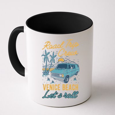 Road Trip Crew Venice Beach Lets Roll Matching Group Vannin Gift Mug