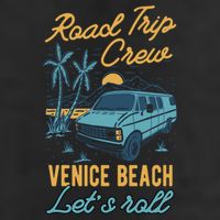 Road Trip Crew Venice Beach Lets Roll Matching Group Vannin Gift 15oz Campfire Ceramic Mug