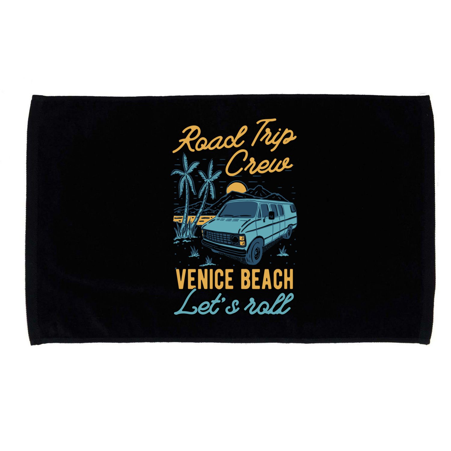 Road Trip Crew Venice Beach Lets Roll Matching Group Vannin Gift Microfiber Hand Towel
