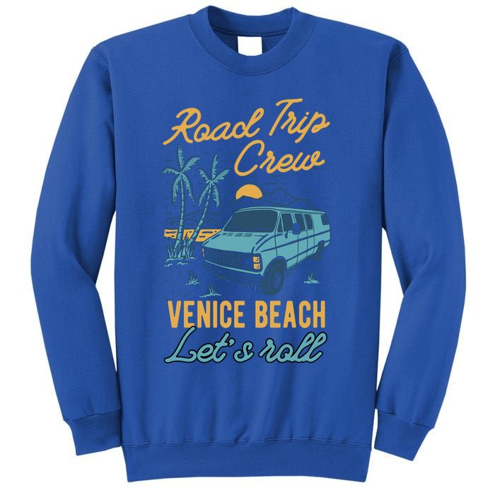 Road Trip Crew Venice Beach Lets Roll Matching Group Vannin Gift Sweatshirt