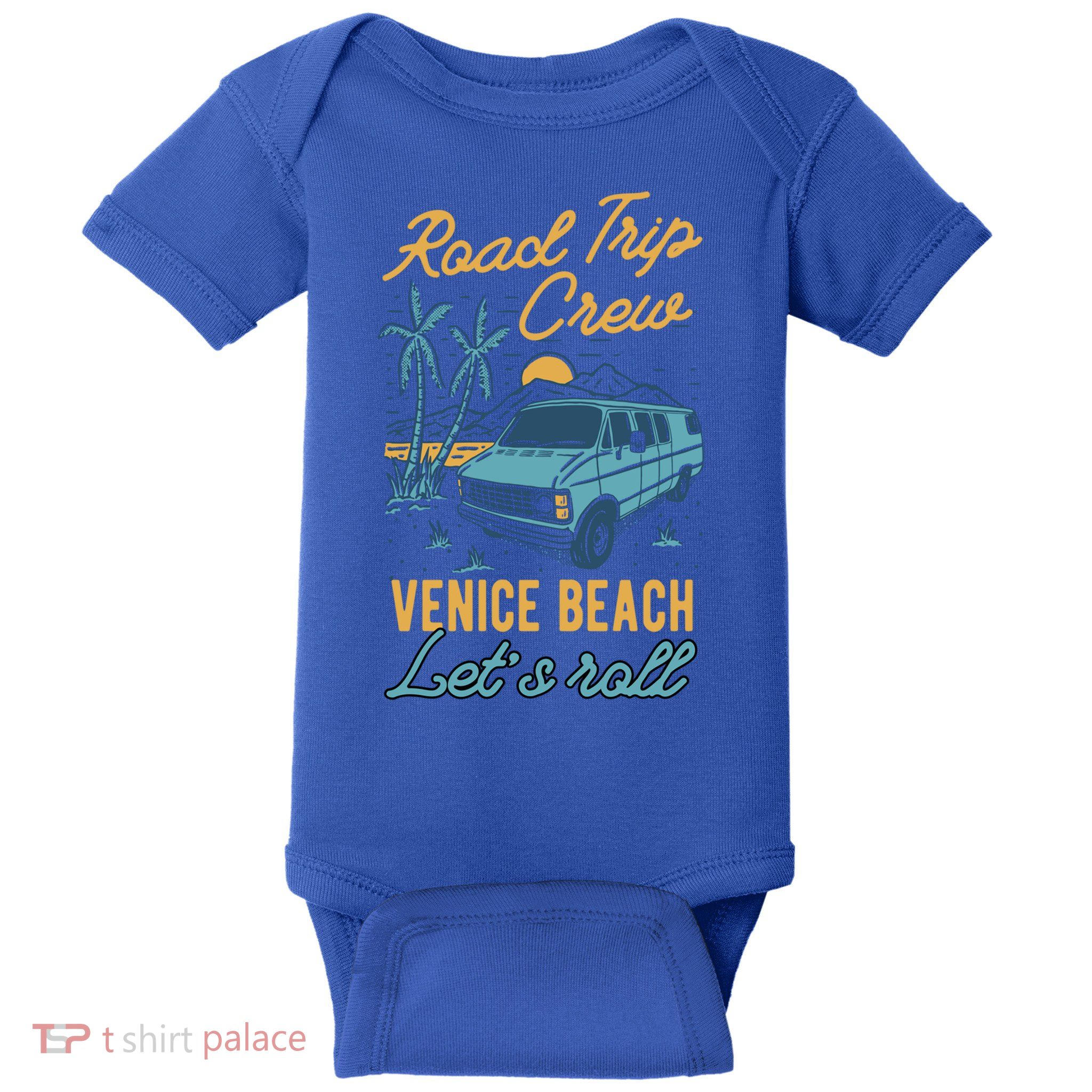 Road Trip Crew Venice Beach Lets Roll Matching Group Vannin Gift Baby Bodysuit