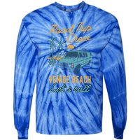 Road Trip Crew Venice Beach Lets Roll Matching Group Vannin Gift Tie-Dye Long Sleeve Shirt