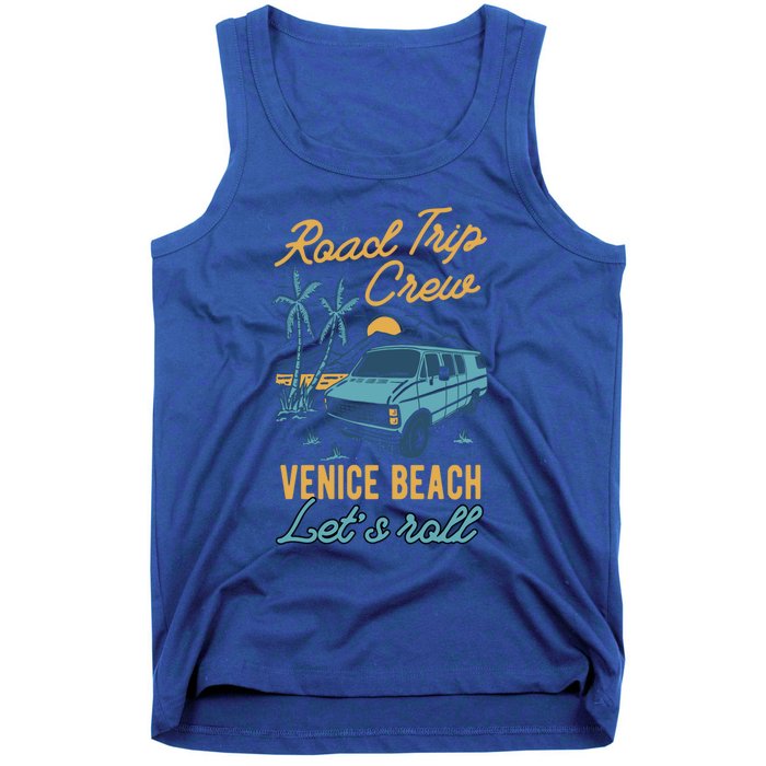 Road Trip Crew Venice Beach Lets Roll Matching Group Vannin Gift Tank Top