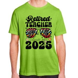 Retired Teacher Class Of 2025 School Retirement Funny Adult ChromaSoft Performance T-Shirt