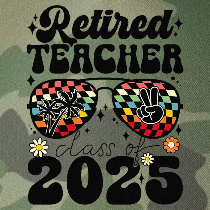 Retired Teacher Class Of 2025 School Retirement Funny Legacy Tie Dye Trucker Hat