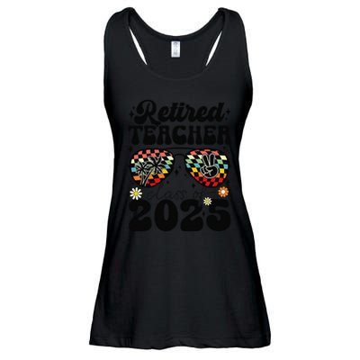 Retired Teacher Class Of 2025 School Retirement Funny Ladies Essential Flowy Tank