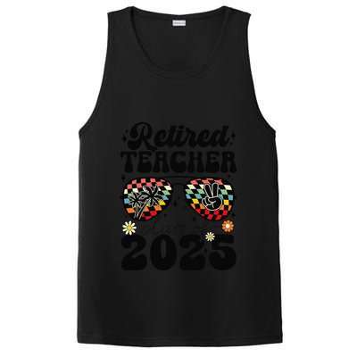 Retired Teacher Class Of 2025 School Retirement Funny PosiCharge Competitor Tank