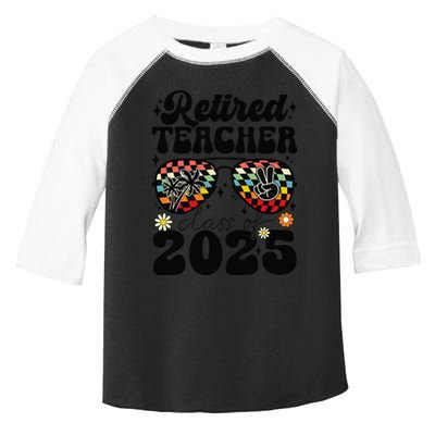 Retired Teacher Class Of 2025 School Retirement Funny Toddler Fine Jersey T-Shirt