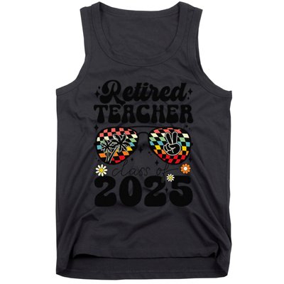 Retired Teacher Class Of 2025 School Retirement Funny Tank Top