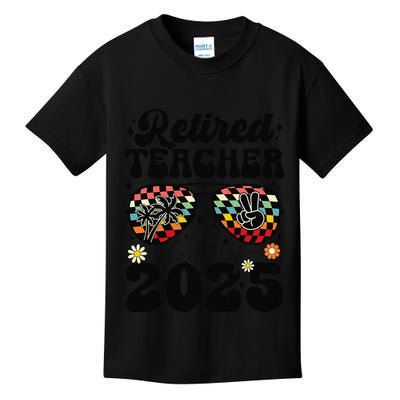 Retired Teacher Class Of 2025 School Retirement Funny Kids T-Shirt
