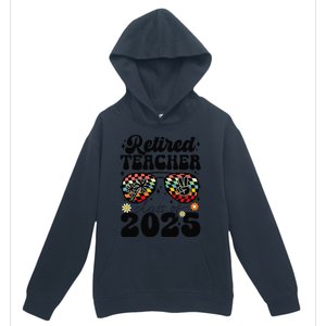 Retired Teacher Class Of 2025 School Retirement Funny Urban Pullover Hoodie