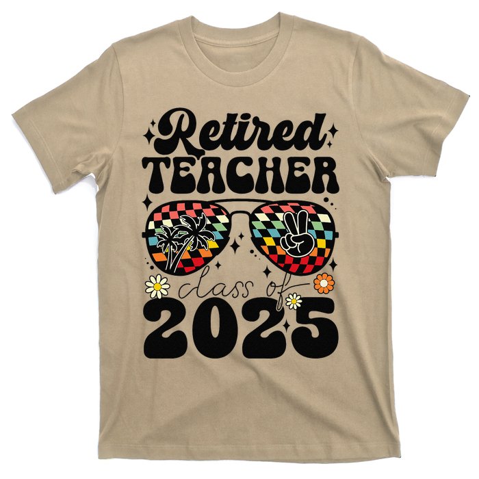 Retired Teacher Class Of 2025 School Retirement Funny T-Shirt