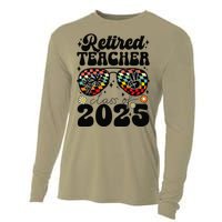 Retired Teacher Class Of 2025 School Retirement Funny Cooling Performance Long Sleeve Crew