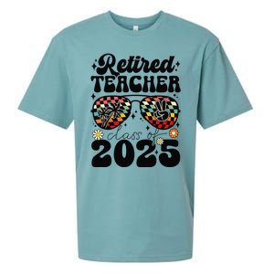 Retired Teacher Class Of 2025 School Retirement Funny Sueded Cloud Jersey T-Shirt