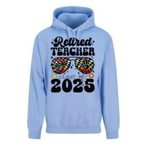 Retired Teacher Class Of 2025 School Retirement Funny Unisex Surf Hoodie