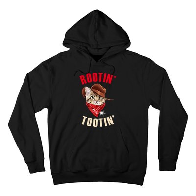 Rootin' Tootin' Cowboy Cat Meme Hoodie