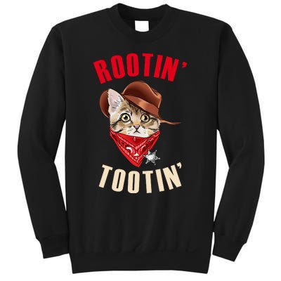 Rootin' Tootin' Cowboy Cat Meme Sweatshirt