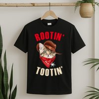 Rootin' Tootin' Cowboy Cat Meme T-Shirt