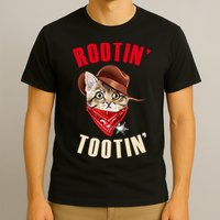 Rootin' Tootin' Cowboy Cat Meme T-Shirt