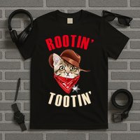 Rootin' Tootin' Cowboy Cat Meme T-Shirt