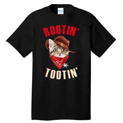 Rootin' Tootin' Cowboy Cat Meme Tall T-Shirt