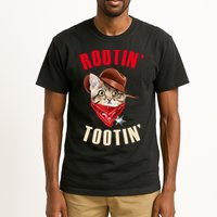 Rootin' Tootin' Cowboy Cat Meme Tall T-Shirt