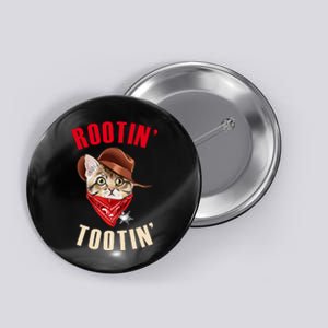 Rootin' Tootin' Cowboy Cat Meme Button