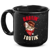 Rootin' Tootin' Cowboy Cat Meme 15oz Campfire Ceramic Mug