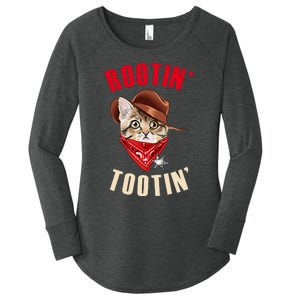 Rootin' Tootin' Cowboy Cat Meme Women's Perfect Tri Tunic Long Sleeve Shirt