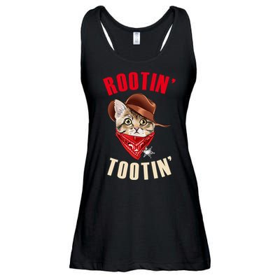 Rootin' Tootin' Cowboy Cat Meme Ladies Essential Flowy Tank