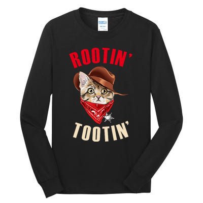 Rootin' Tootin' Cowboy Cat Meme Tall Long Sleeve T-Shirt