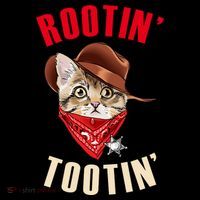 Rootin' Tootin' Cowboy Cat Meme Youth Performance Sprint T-Shirt