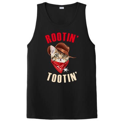 Rootin' Tootin' Cowboy Cat Meme PosiCharge Competitor Tank