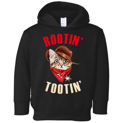 Rootin' Tootin' Cowboy Cat Meme Toddler Hoodie