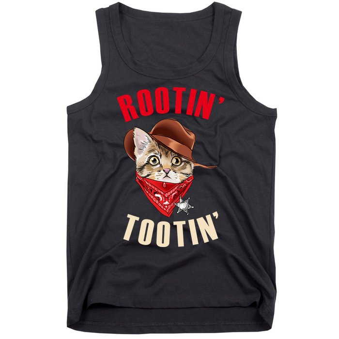 Rootin' Tootin' Cowboy Cat Meme Tank Top