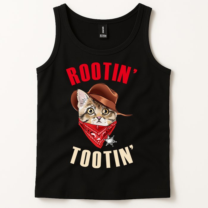 Rootin' Tootin' Cowboy Cat Meme Tank Top