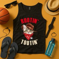 Rootin' Tootin' Cowboy Cat Meme Tank Top