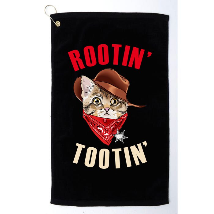 Rootin' Tootin' Cowboy Cat Meme Golf Towel