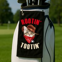 Rootin' Tootin' Cowboy Cat Meme Golf Towel